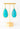 Bold Gemstone Statement Earrings - Miel Jewelry