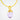 Amethyst Hoop Earrings: Dainty Gold Hoops with Light Purple Amethyst Crystals - Miel Jewelry