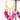 Beaded Dangle Earrings with Gold Hoops: Colorful Pink Statement Earrings - Miel Jewelry