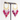Beaded Dangle Earrings with Gold Hoops: Colorful Pink Statement Earrings - Miel Jewelry