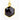 Black onyx hexagon drop earrings - Miel Jewelry