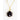 Black onyx necklace, black Onyx gold necklace, black onyx and gold necklace