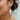 Boho Chic Clear Quartz Earrings: Crystal Statement Earrings with Black Gold Accents - Miel Jewelry