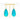 Fancy turquoise resin & cubic zirconia teardrop earrings - Miel Jewelry