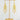 Gold Filigree Drop Earrings WIth Yellow Glass Beaded Accents - Miel Jewelry