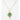 Green chrysoprase and cubic zirconia necklace - Miel Jewelry