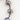 Grey Labradorite Beaded Bracelet Chic Irridescent Boho Bracelet - Miel Jewelry