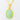 Lime Green Chalcedony Necklace on Delicate Gold Chain – Radiant Green Gemstone Necklace with Gold Accent