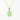 Lime Green Chalcedony Necklace on Delicate Gold Chain – Radiant Green Gemstone Necklace with Gold Accent