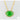 Lime resin and cubic zirconia necklace - Miel Jewelry