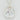 Pearl necklace  with Moonstone beads, Silver Necklace, Baroque Pearl Pendant statement necklace on jewelry stand 