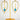 Turquoise blue howlite statement earrings with shimmering gold accents - Miel Jewelry